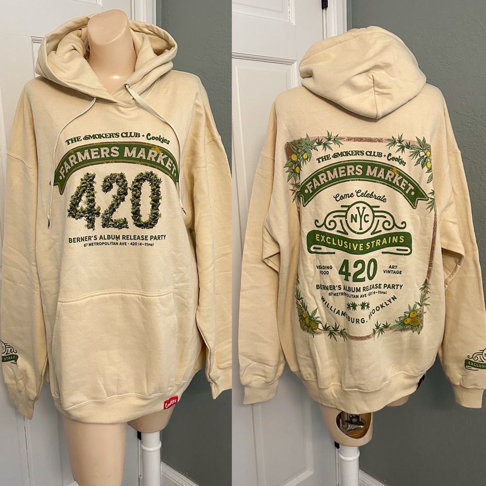 THE SMOKERS CLUB + COOKIES FARMERS MARKET 420 SWEATSHIRT HOODIE